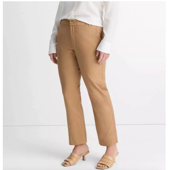 Vince Cigarette Trouser Pants Almond Tan Brown Size 10